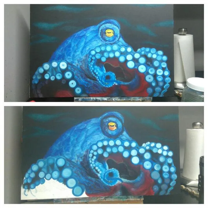 Octopus, artwork by Laurence Houle