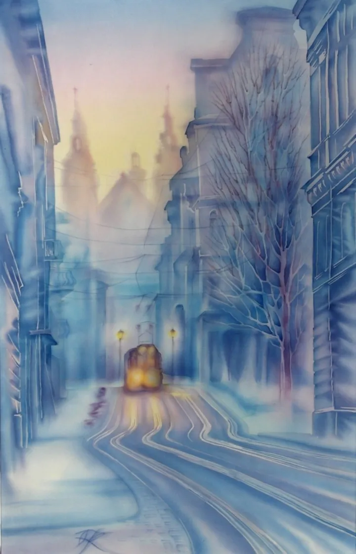 Misty Blue, œuvre de Olena Korolyuk