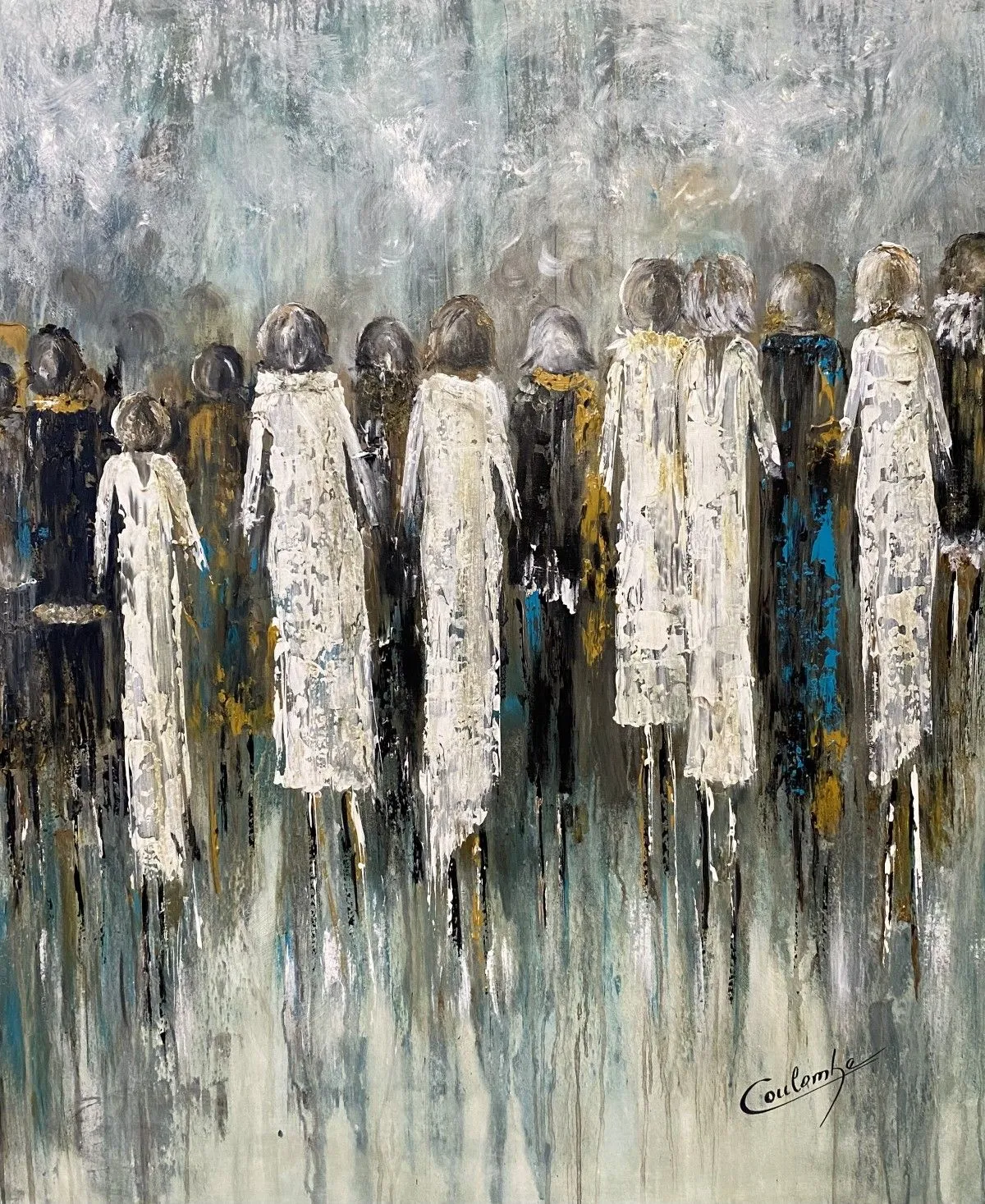 On a sorti nos dentelles, artwork by Louizel Coulombe