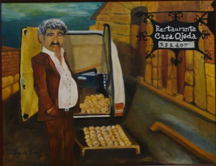 43- Le vendeur d'ail d'Espagne, œuvre de Lynda Hamel