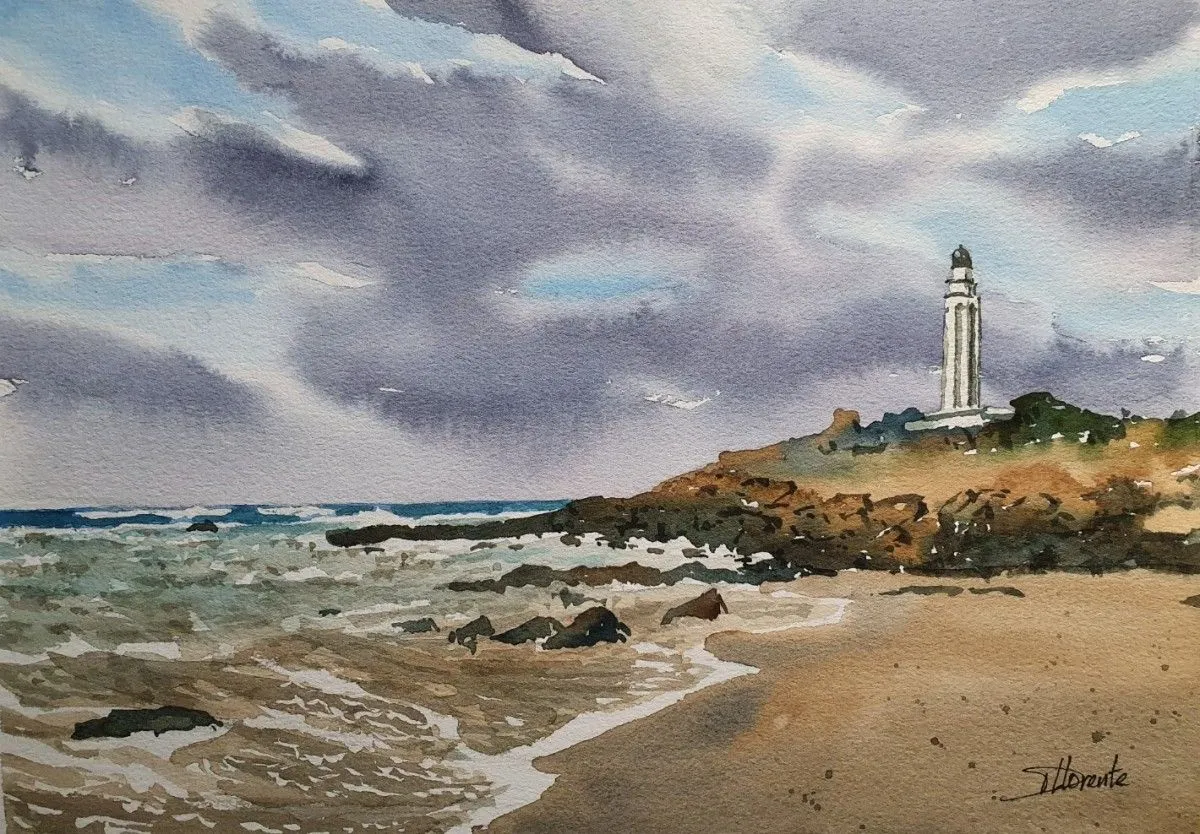 Faro de Trafalgar, artwork by Tito Llorente