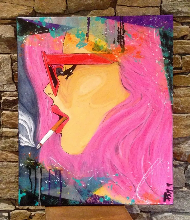 Pink lady, œuvre de PAM. M