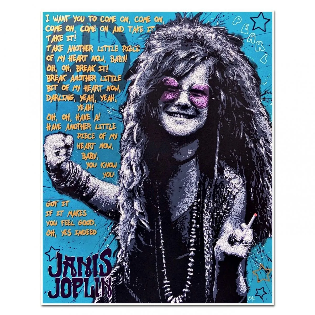 Pearl - Janis Jopplin, œuvre de Nicolas Bzrd