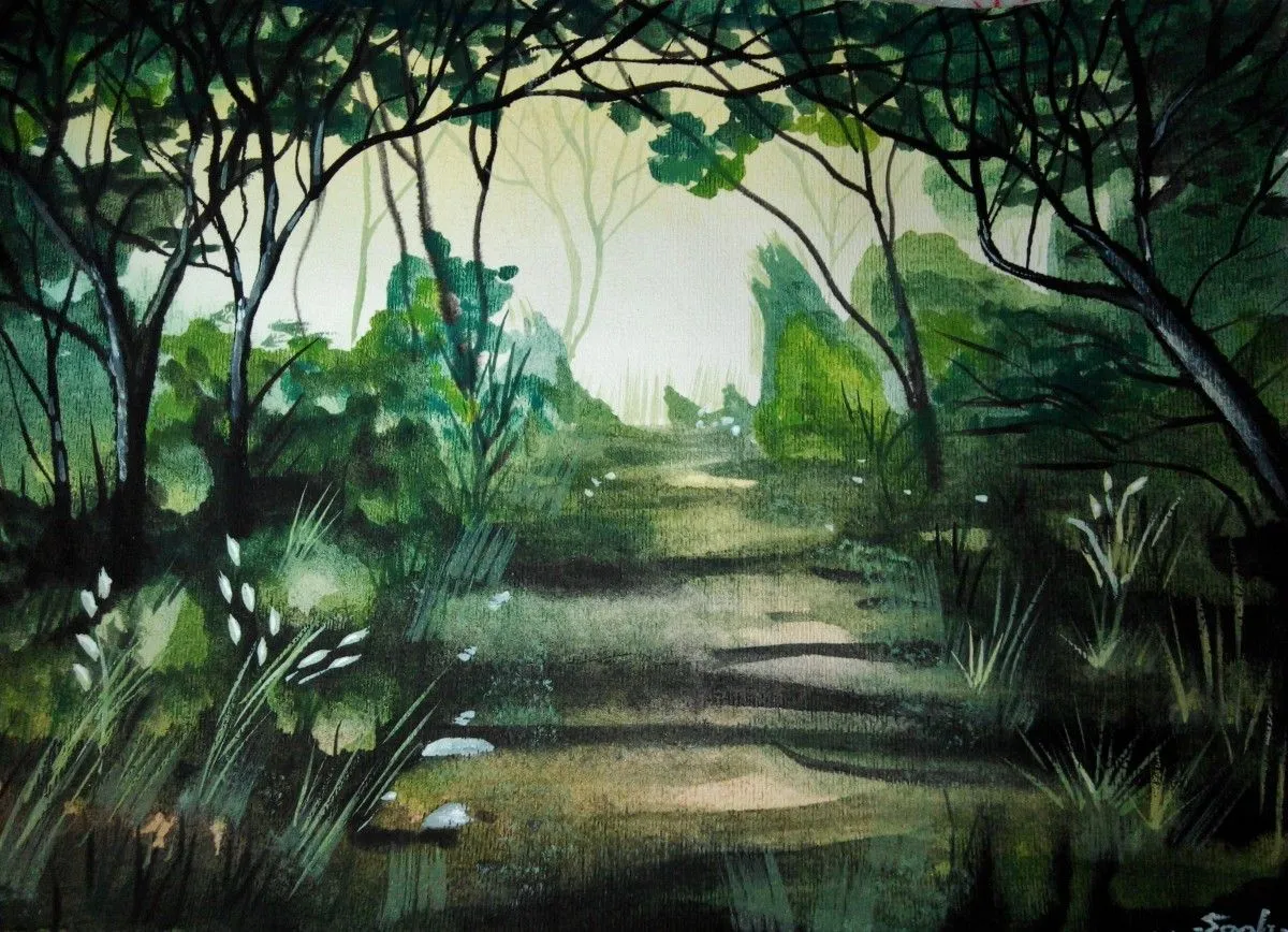 rêve vert, œuvre de Sophie Sunshine