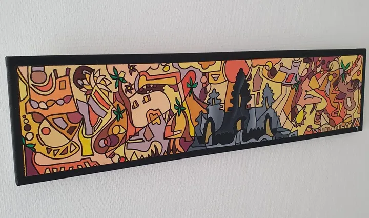 Angkor Wat, artwork by Malisu Art