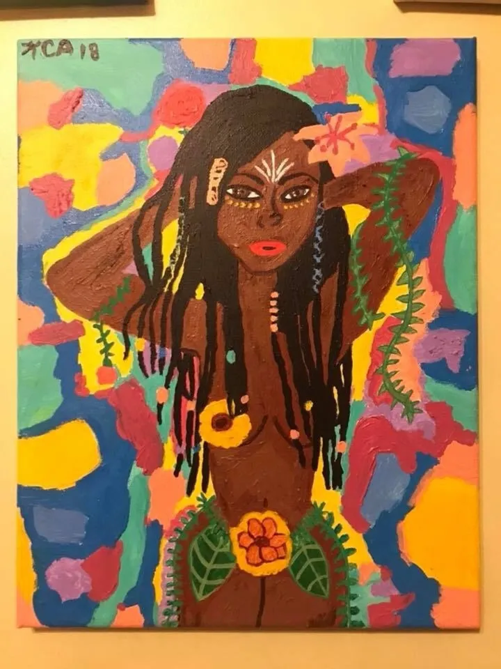 Ray Of Nubian Sunshine, artwork by Kiana Anderson