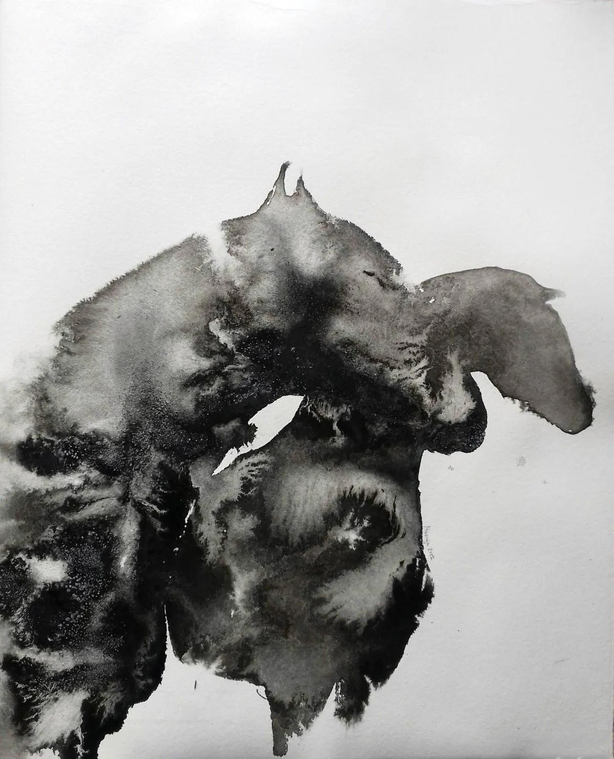 Black Couple, artwork by marija colic