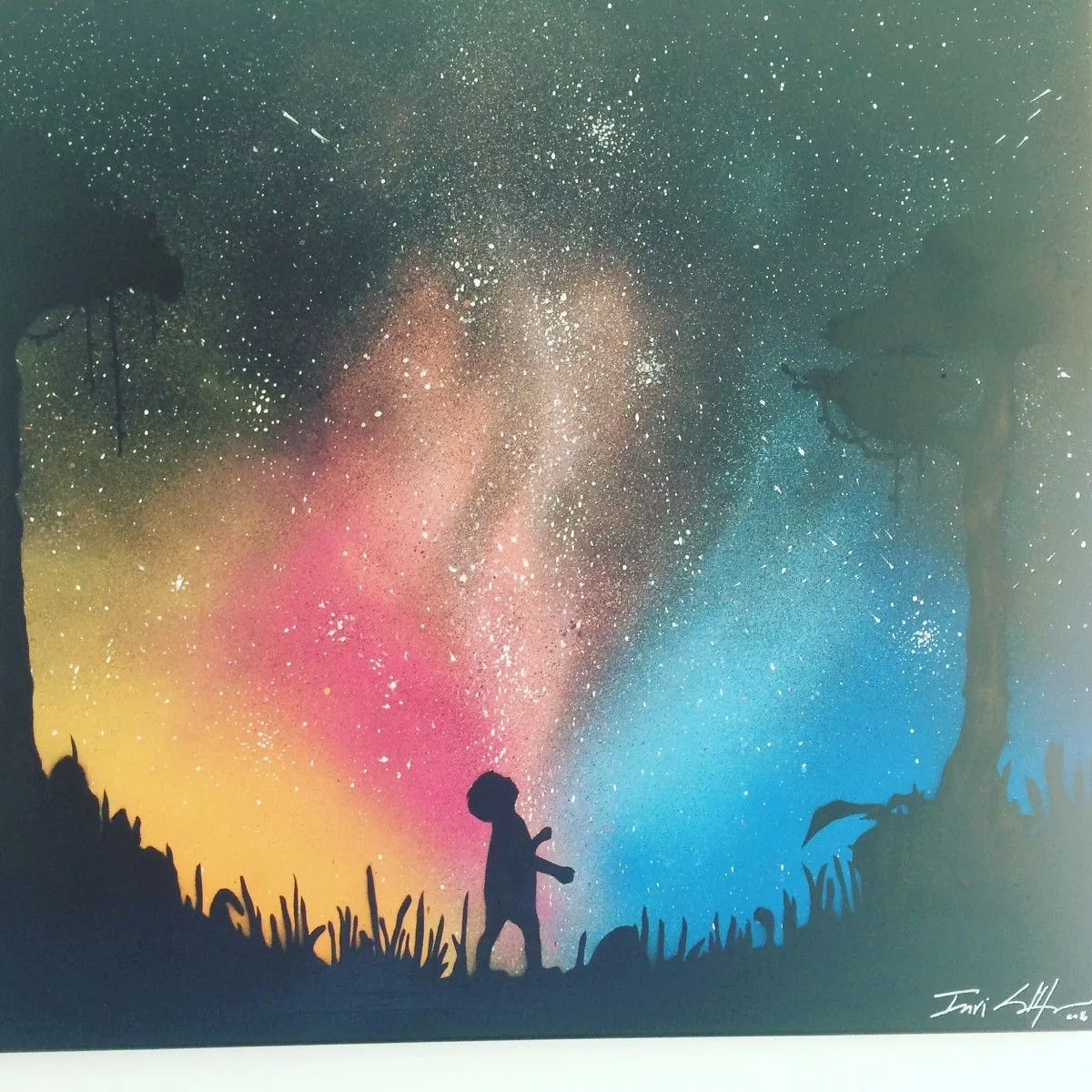 To be a child, artwork by Iuri Coelhostencilart