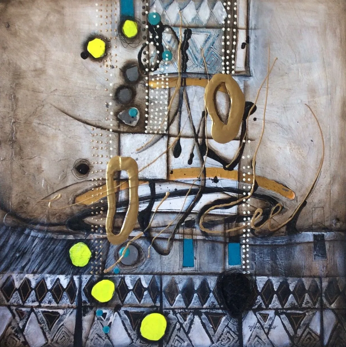UNE COUCHE D'OR, œuvre de Sylvie Cloutier
