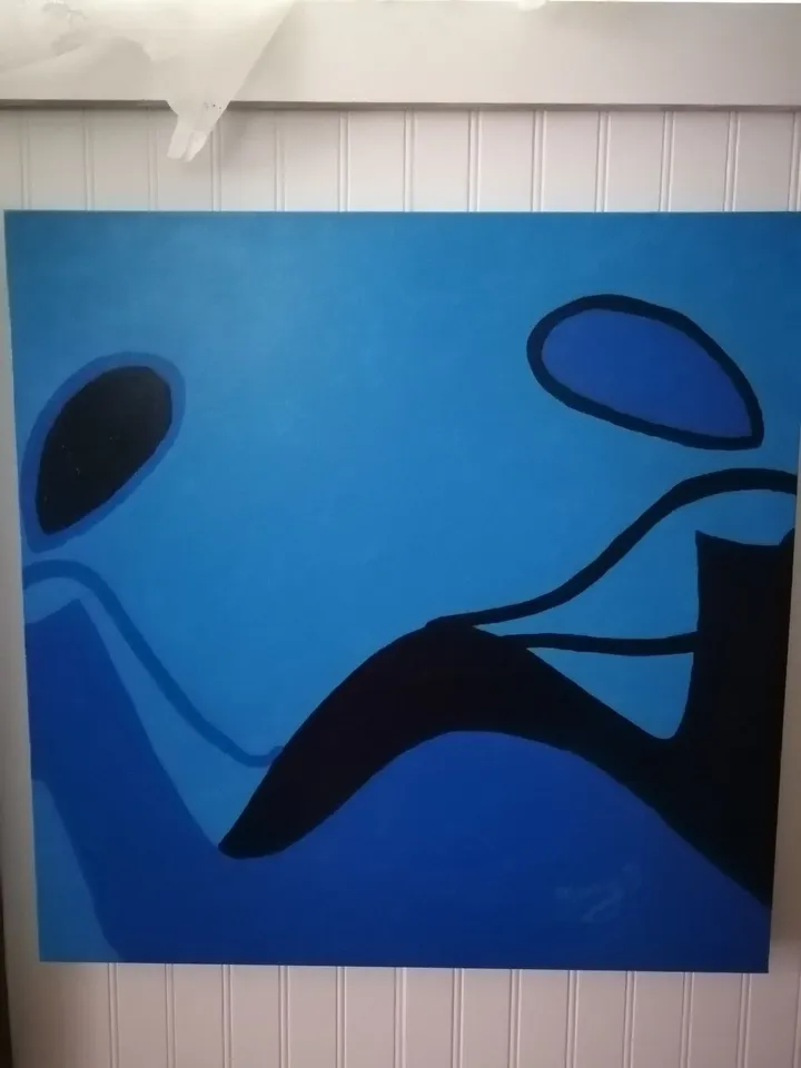 Bleu, artwork by Nancy Bossé