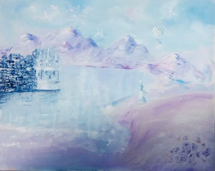 violet morning, œuvre de Elen Poddubnaya