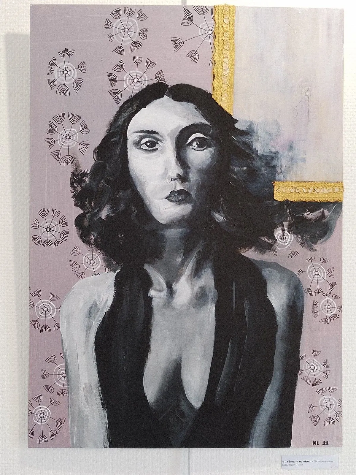 La femme au miroir, artwork by Nathanaëlle L'HOTE