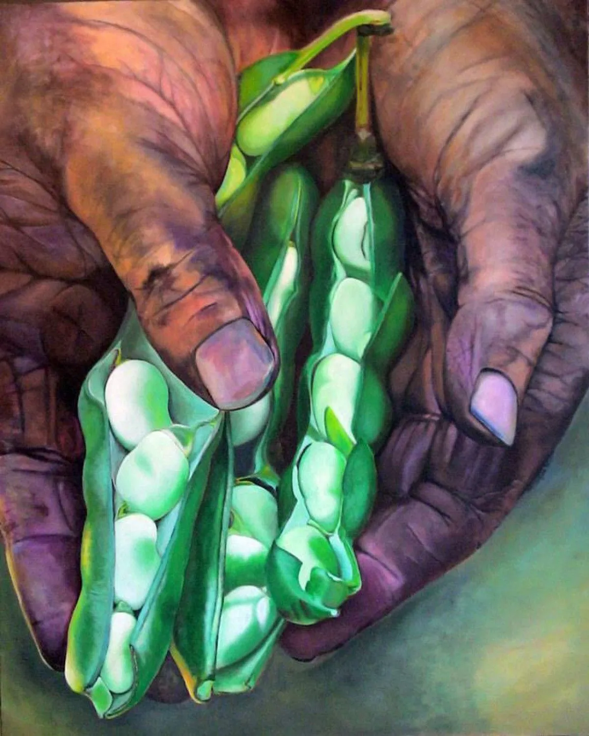 Working Hands, artwork by Bronwyn Bruce