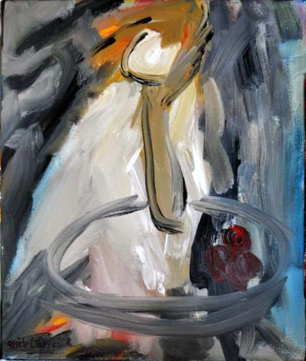 L'attente, artwork by Gisèle L'ÉPICIER