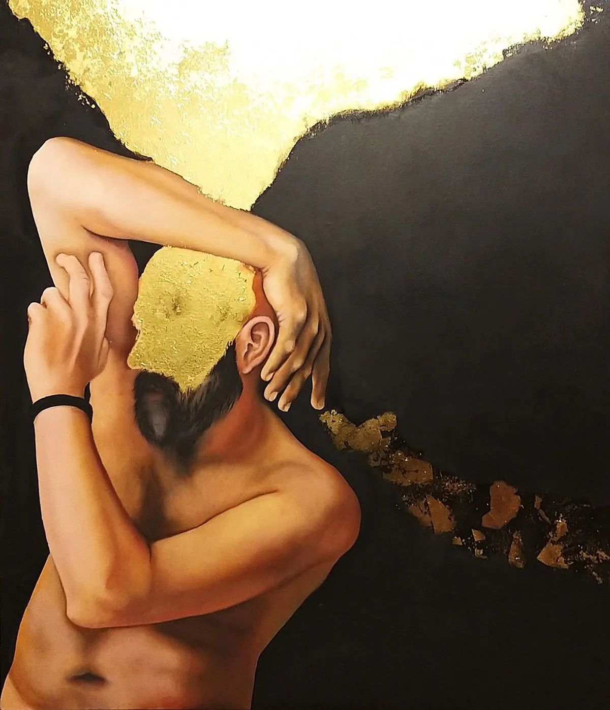 The Rich Man oil on canvas 120 x 100 cm, artwork by Kate Nowak