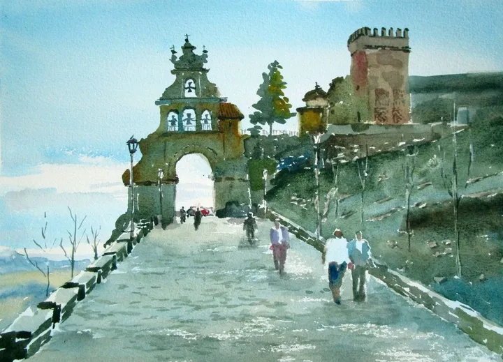 Castillo de Aracena, œuvre de Tito Llorente