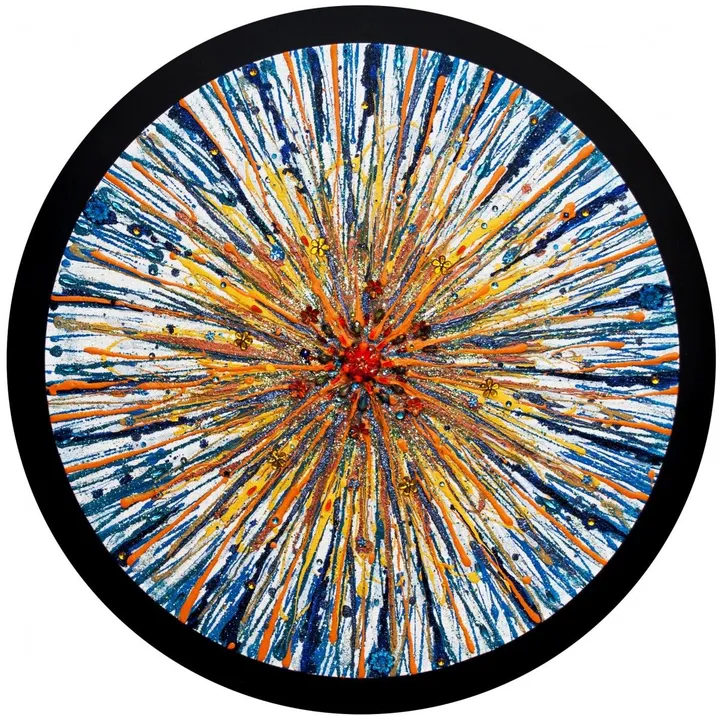 Love Explotion in Sun-Sky Frequency, artwork by Marcela Gutiérrez