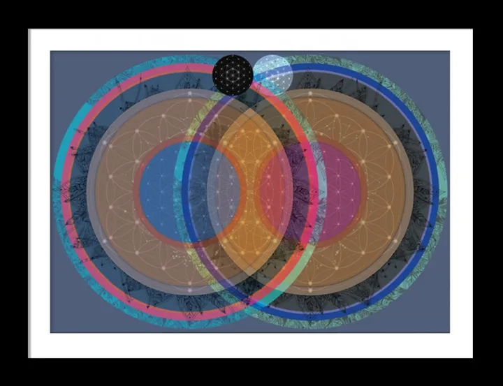 Vesica Pisces Mandala - Creation & Balance, œuvre de Karin Roberts
