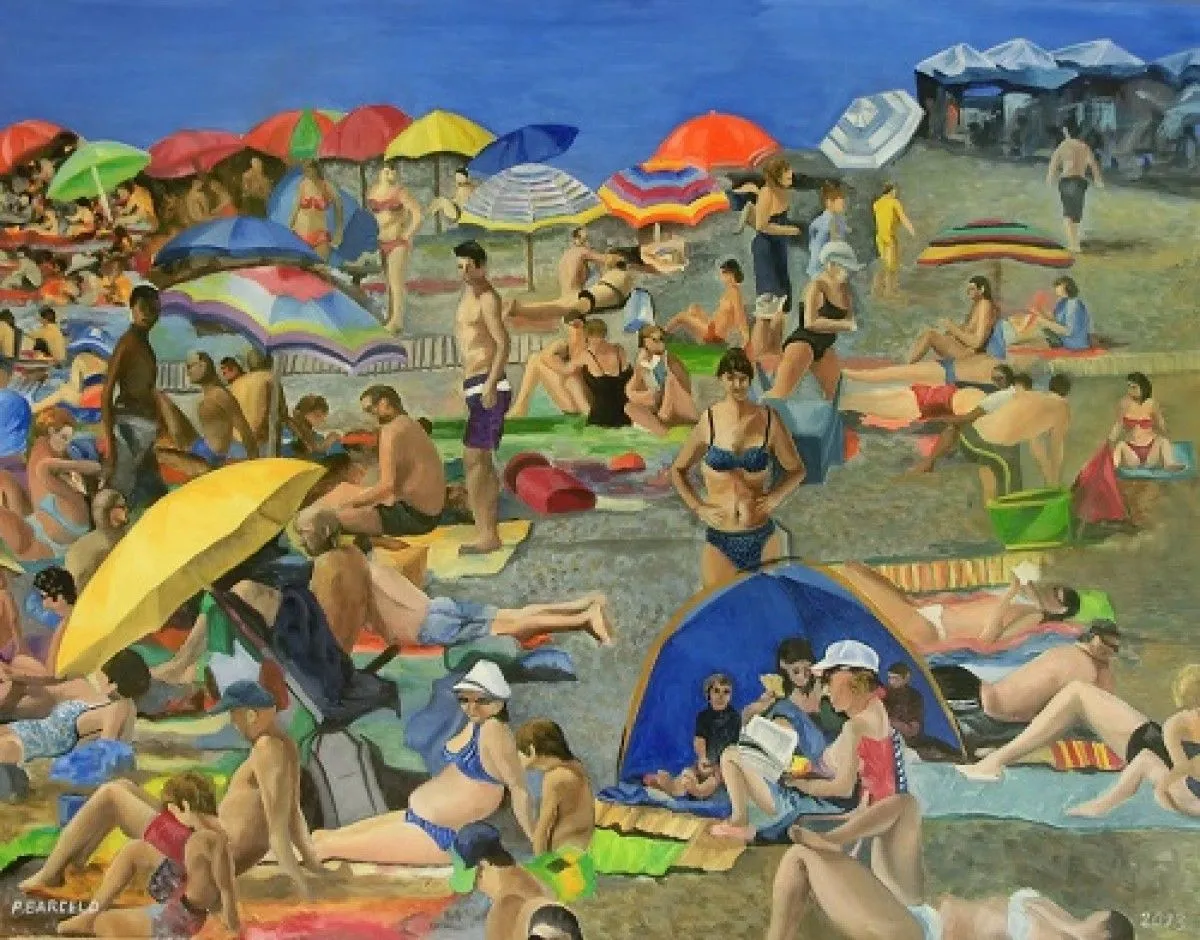 LA PLAGE AU MOIS D'AOUT, artwork by PIERRE BARCELO