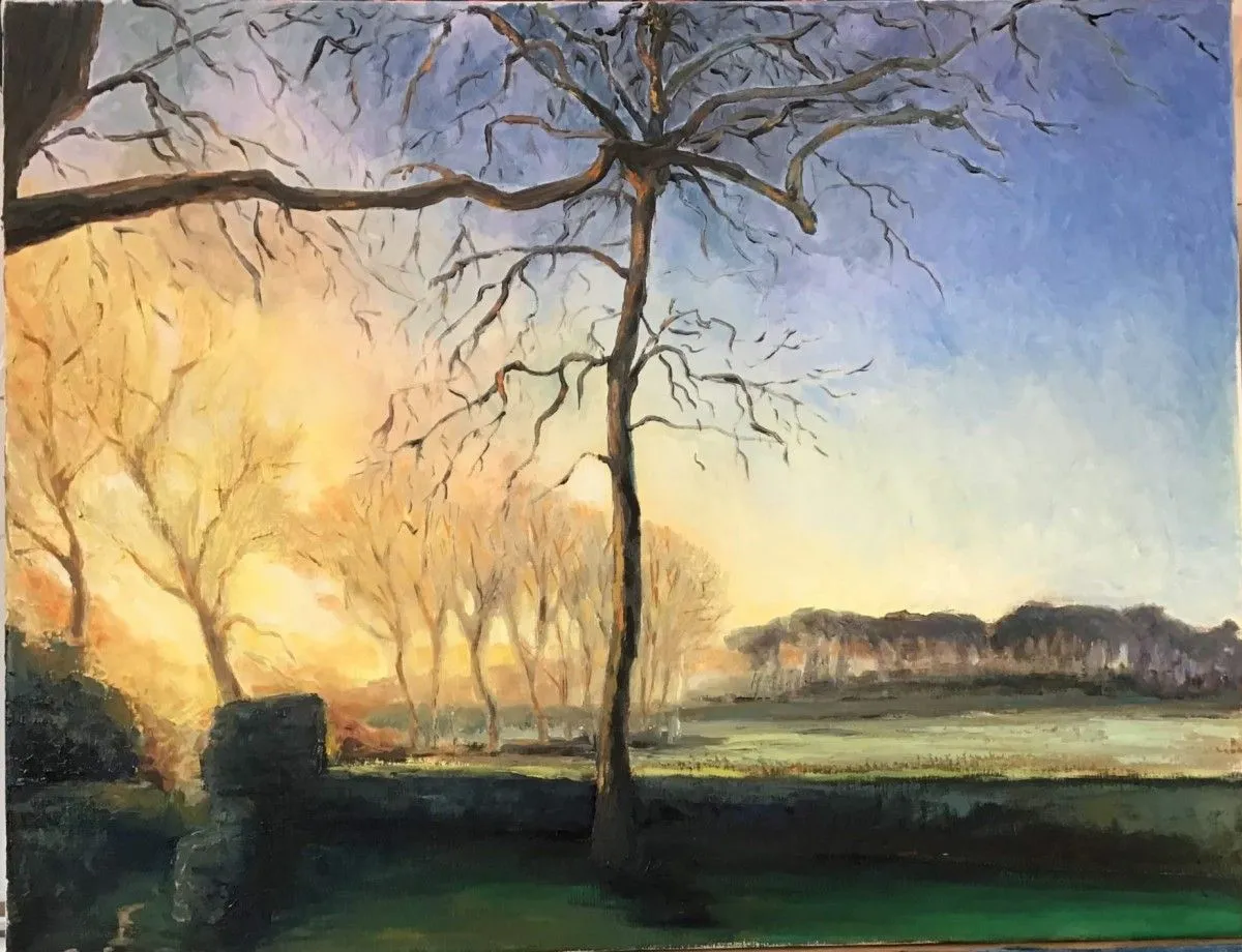 Levé du jour, œuvre de Claudine AUBRON PERON