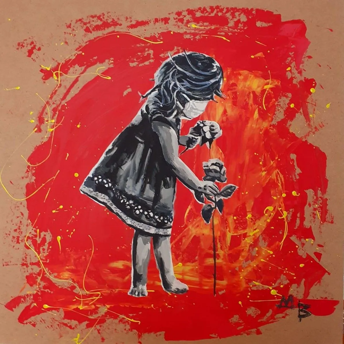 Covid Girl, œuvre de Miroslav Babin?ák