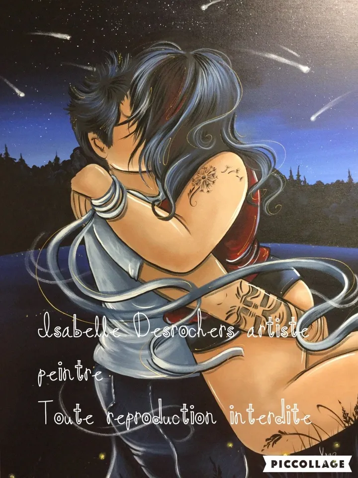 Etoiles filantes, œuvre de Isabelle Desrochers
