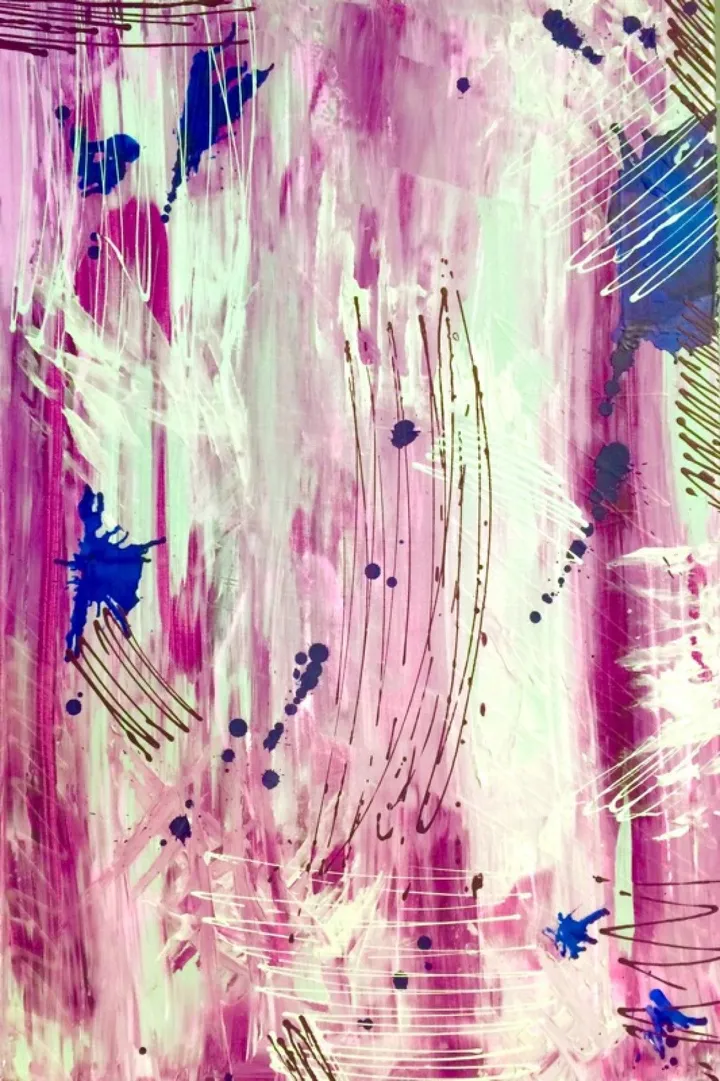 Blue wax, artwork by Gabrielle Paquette