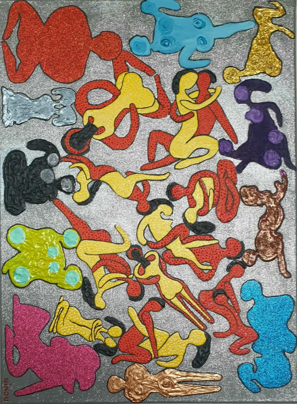 N°78  Sens dessus-dessous, artwork by Jean-Michel FRAMERY