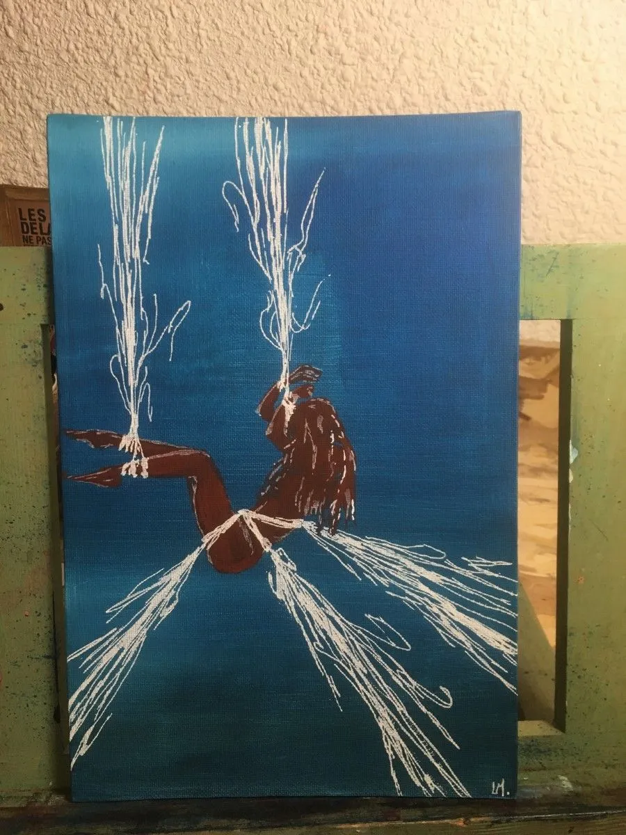 Le lien, artwork by laurence malabat