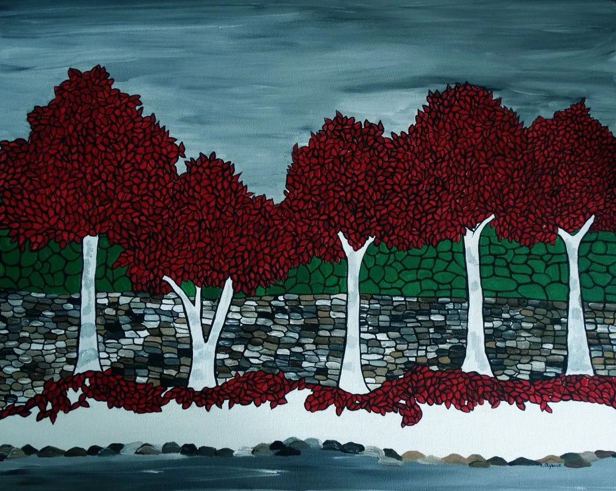 Red Trees, œuvre de Rachel Olynuk