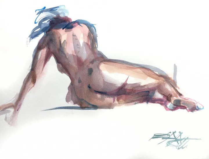 N°624 Nu, œuvre de Alexandre DUMITRESCU