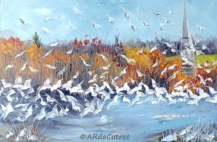 Migration, artwork by Anne René de Cotret