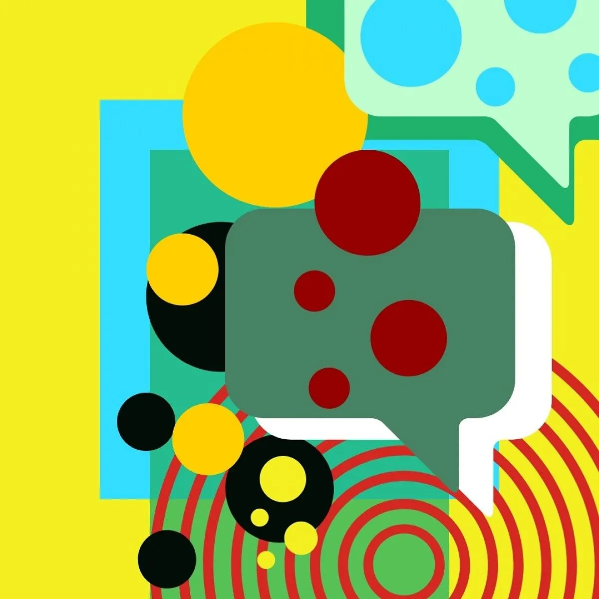 Playing with shapes, artwork by Sonali choudhary