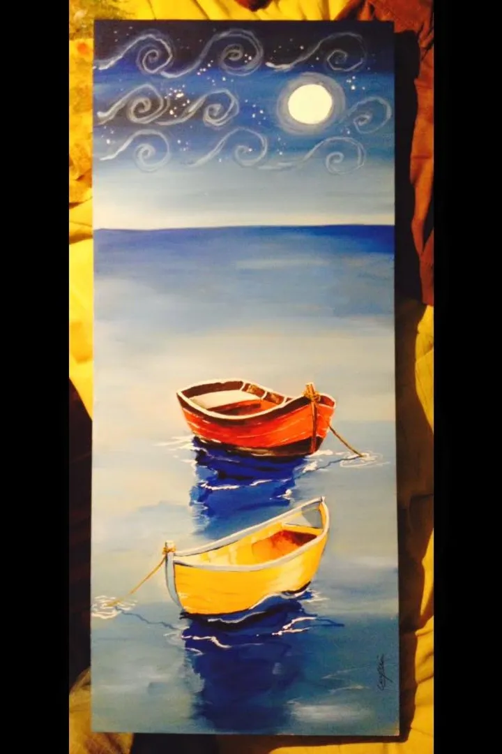 boats at night, œuvre de Jorge Antonio