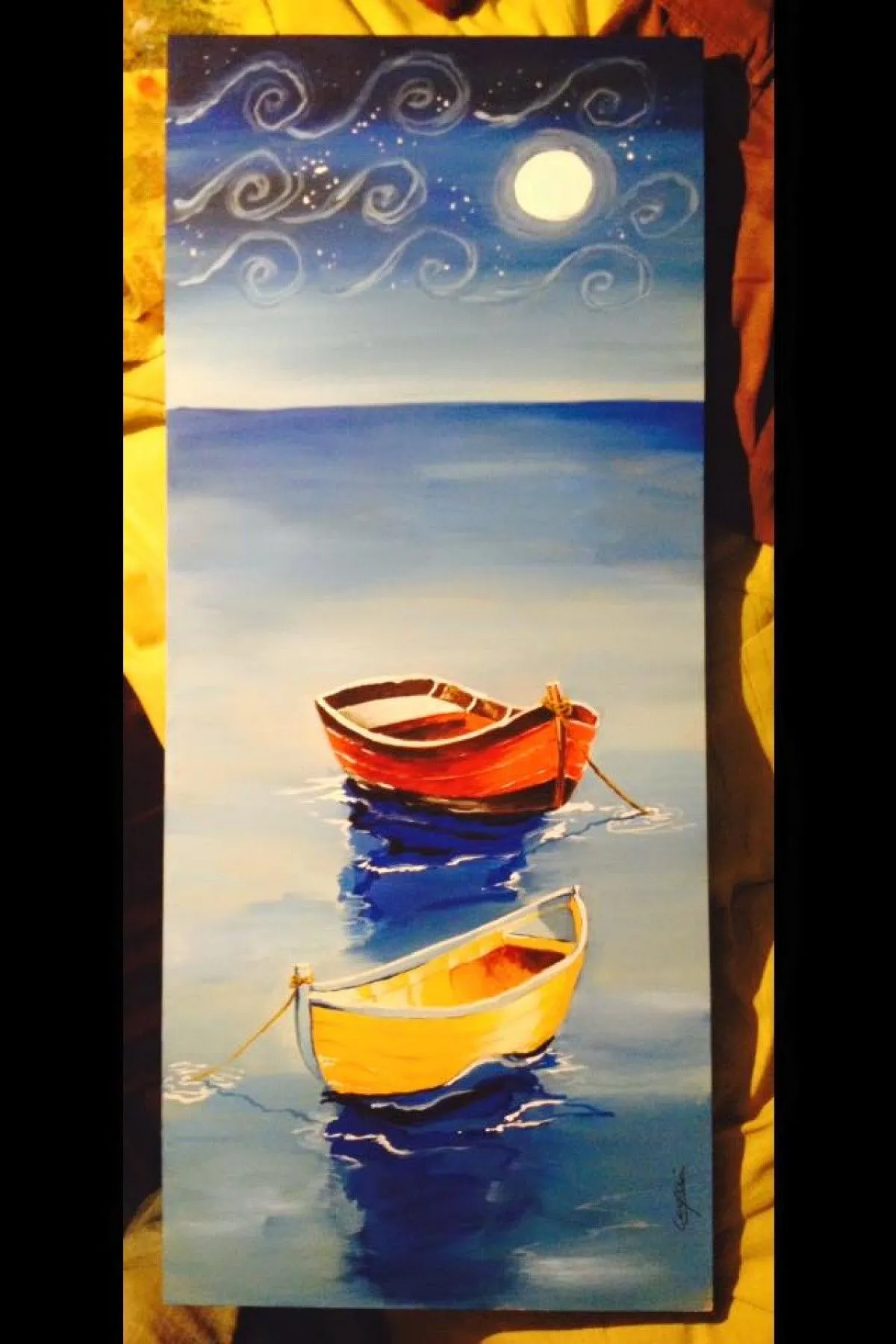 boats at night, œuvre de Jorge Antonio