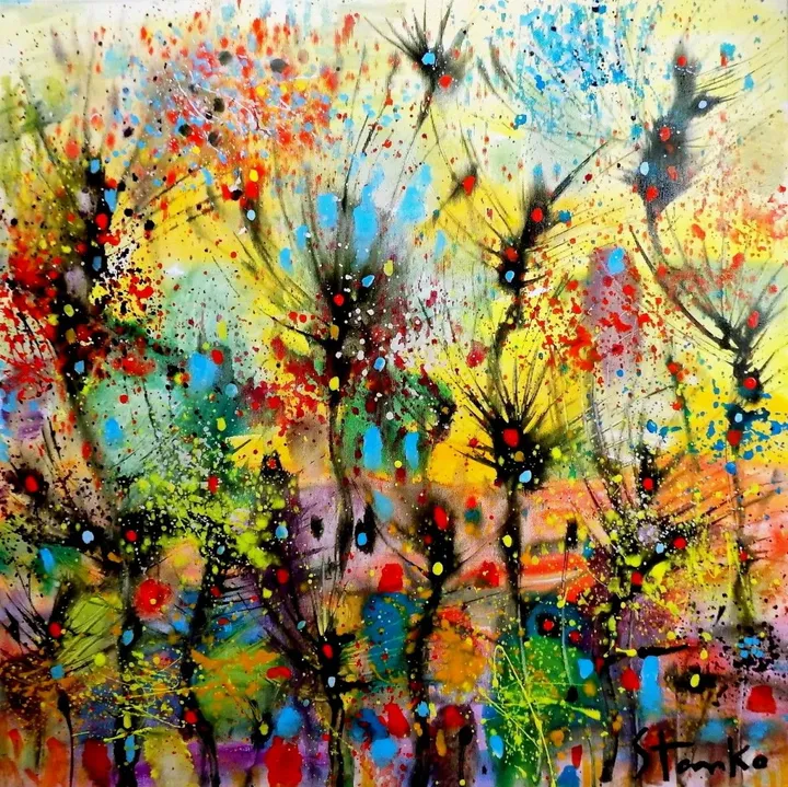 Abstract landscape-XXXII, œuvre de Stanislav Bojankov
