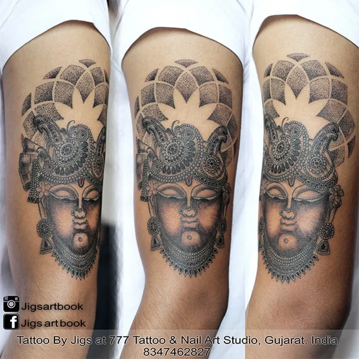 shrinathji tattoo, œuvre de jigs parekh