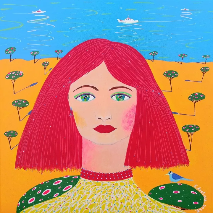 The Girl With An Ocean Eyes, œuvre de Katrina Avotina