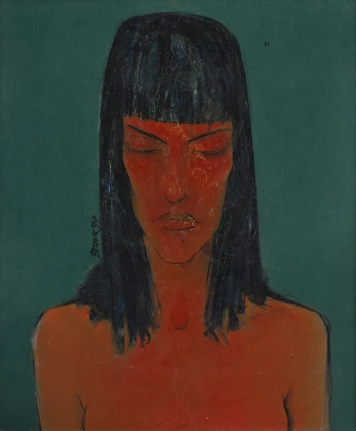 Red girl / OM, œuvre de Vladimir Paskalev