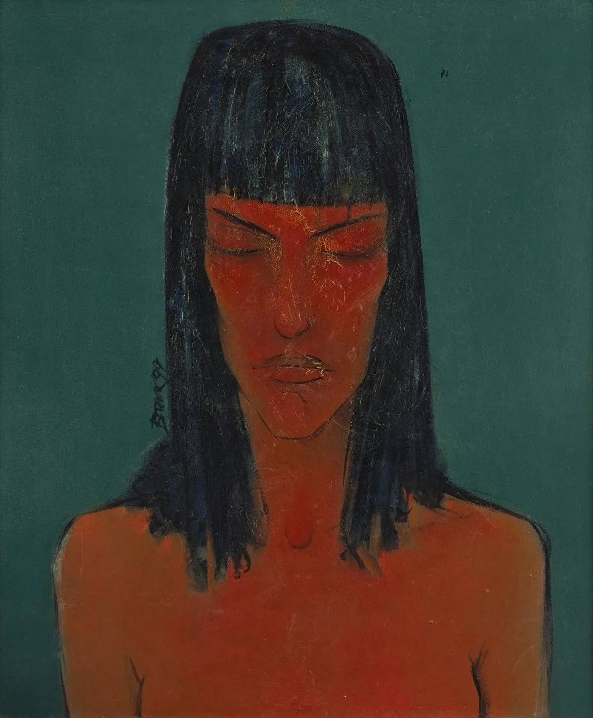 Red girl / OM, artwork by Vladimir Paskalev