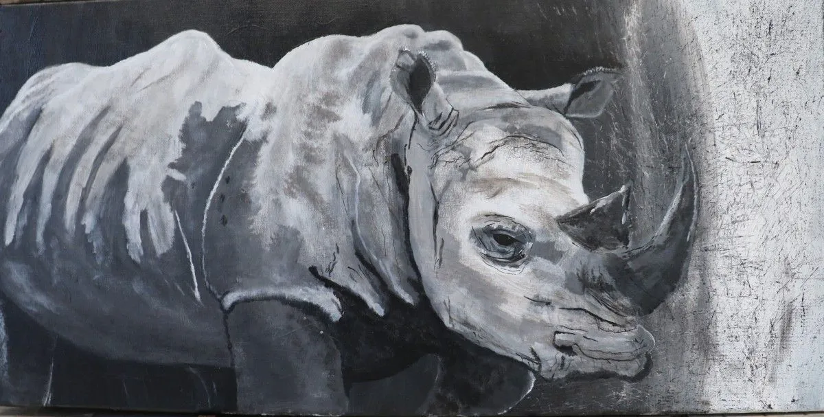 Rhino, œuvre de Lauren Fick