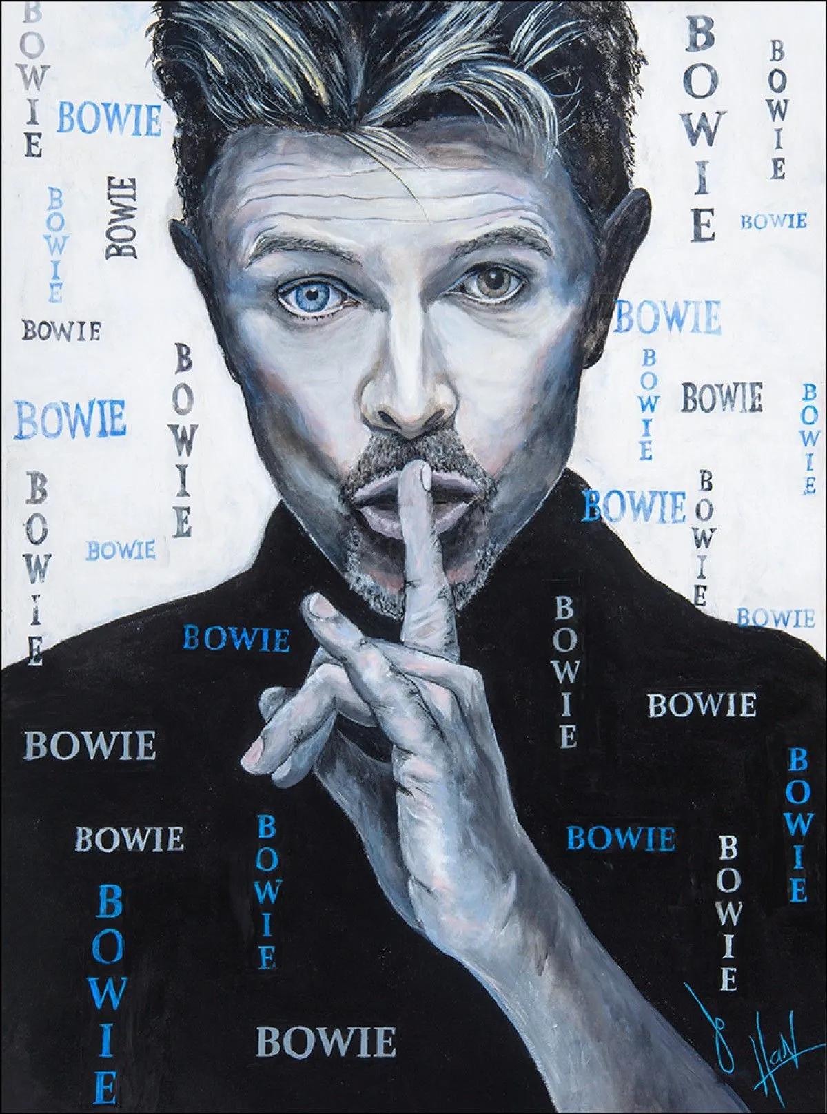 Bowie, artwork by Johanne Dupont