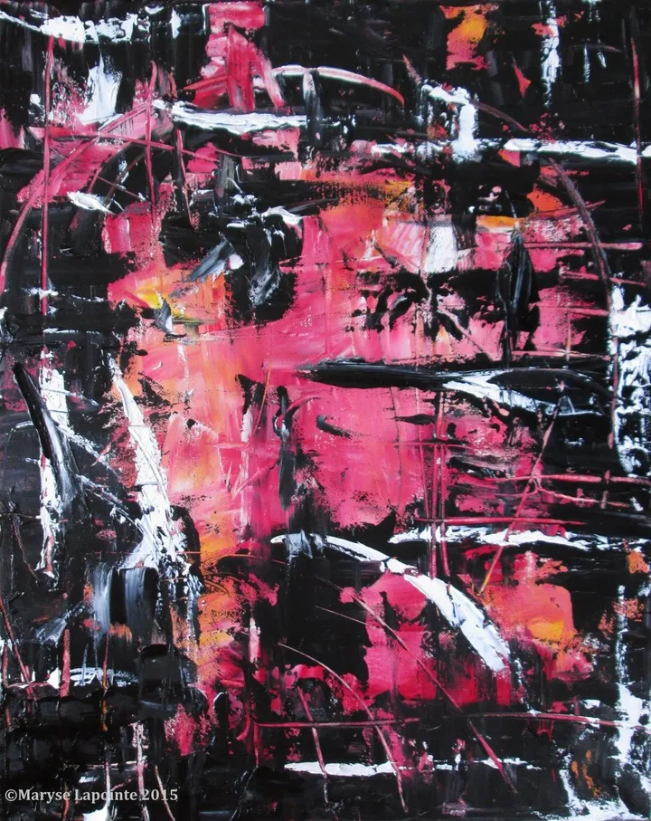 Éclipse rose, artwork by Maryse Lapointe