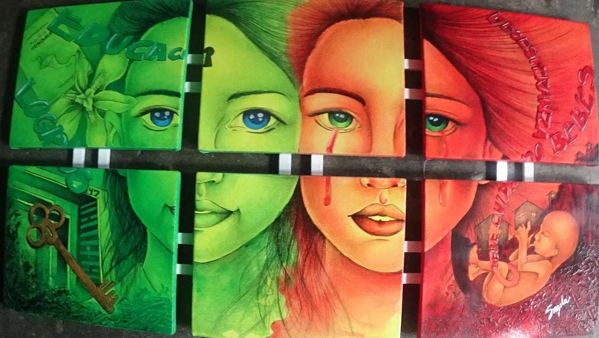 dos caminos, artwork by Angela Yessenia