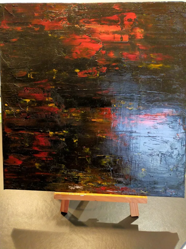 Rouge et noir, artwork by annick Ayoul