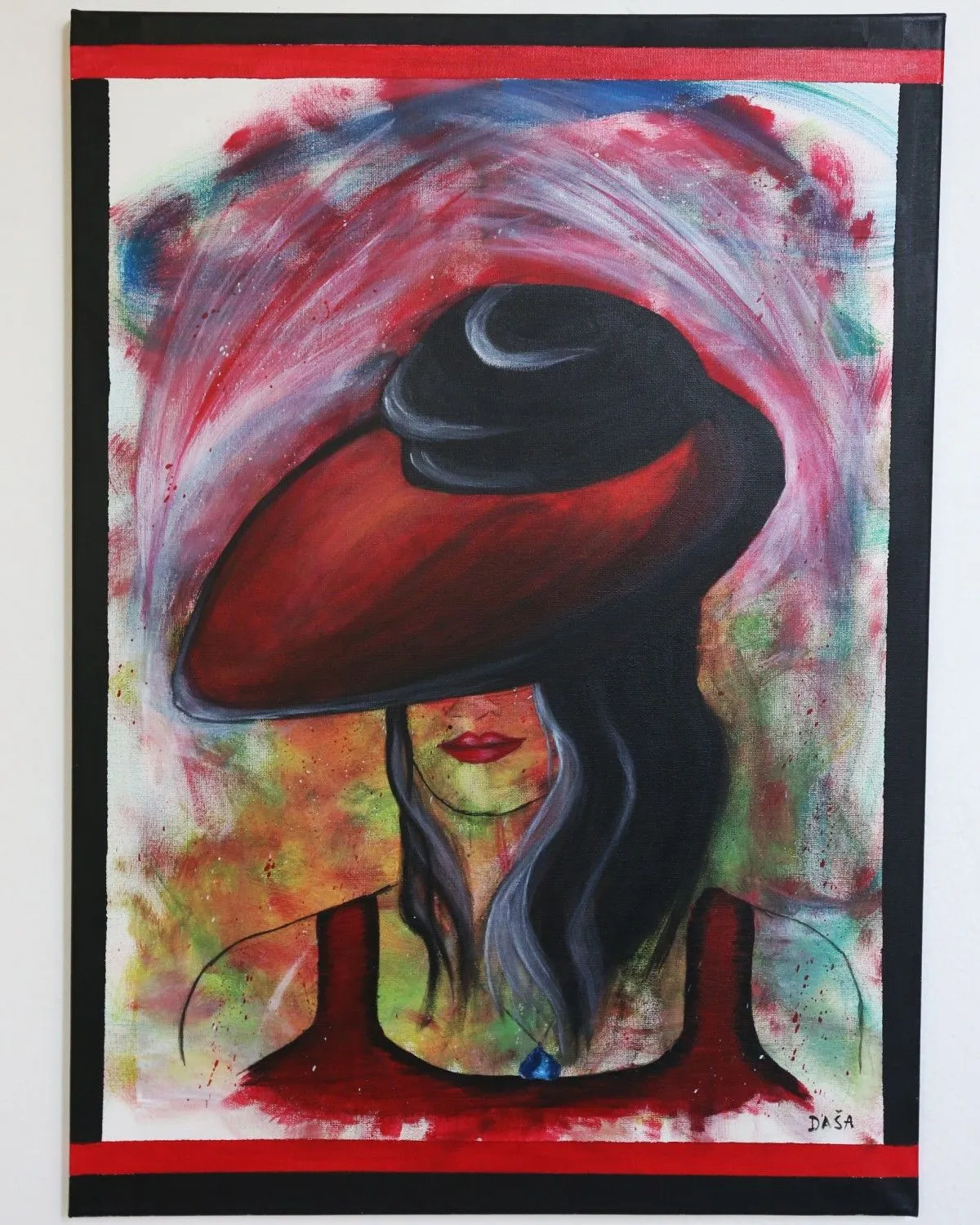 Lady with red hat, œuvre de Dragana Svitlica