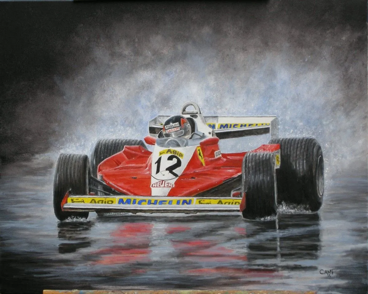 Gilles Villeneuve, artwork by Marie Carolle Robert