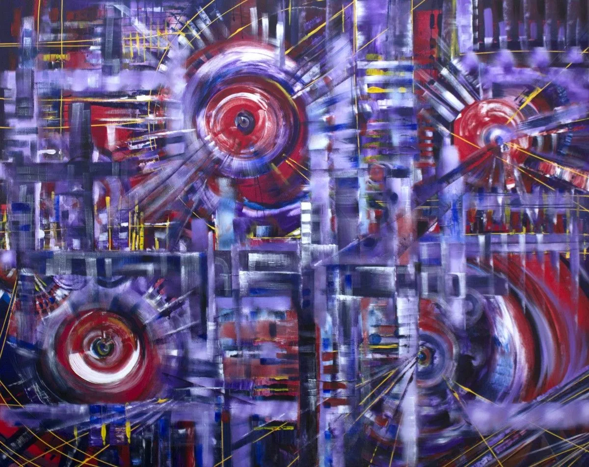 Purple Fantasy, artwork by Khrystyna Kozyuk