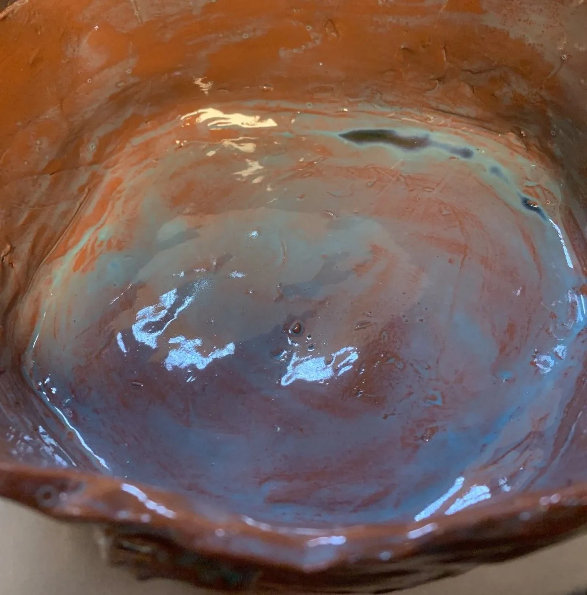 Saladier azul, artwork by Anne Cellier