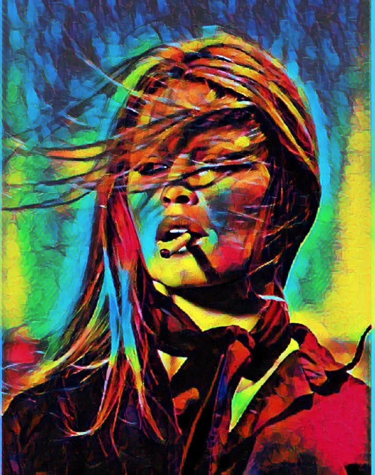 Brigitte Bardot, artwork by Anca Cartal